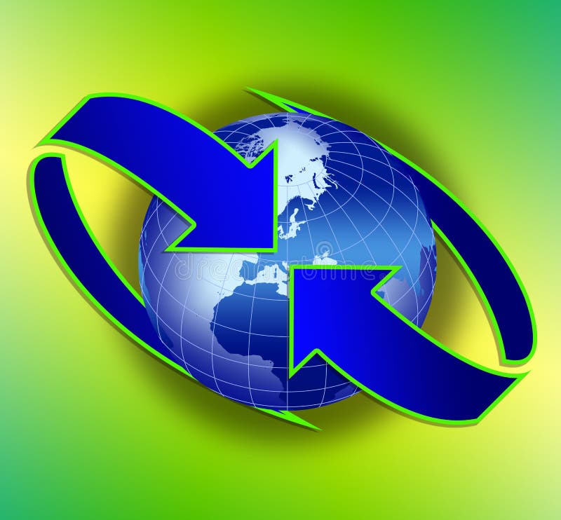 Comunicação global ilustração royalty free