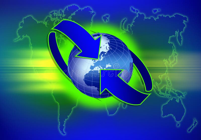 Comunicação global ilustração stock