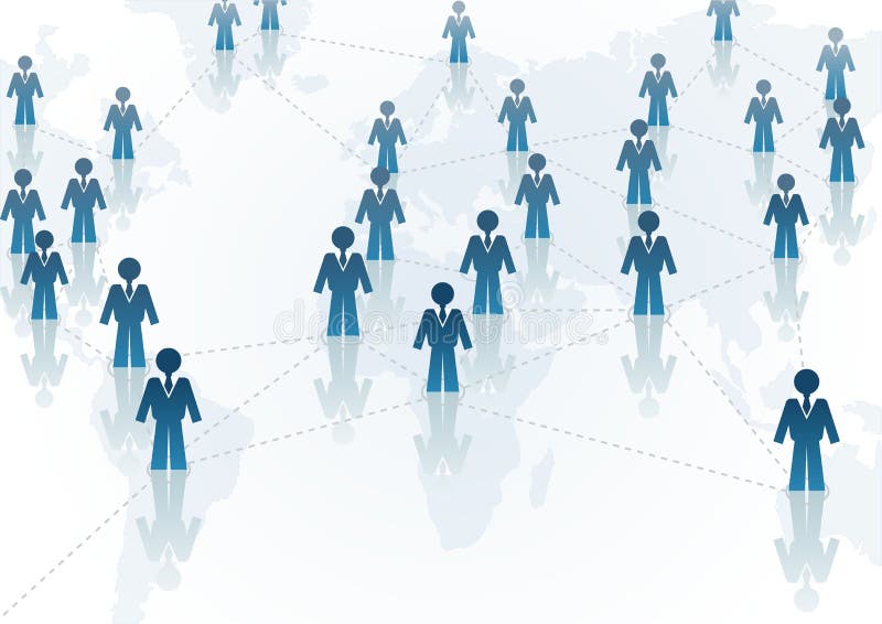 Comunicação Global ilustração do vetor