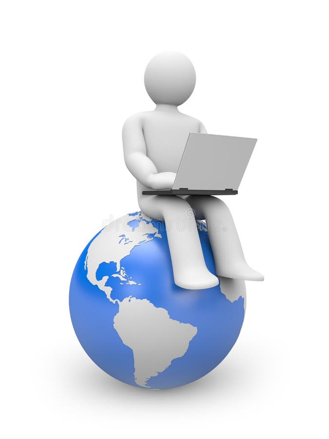 Comunicação global ilustração stock