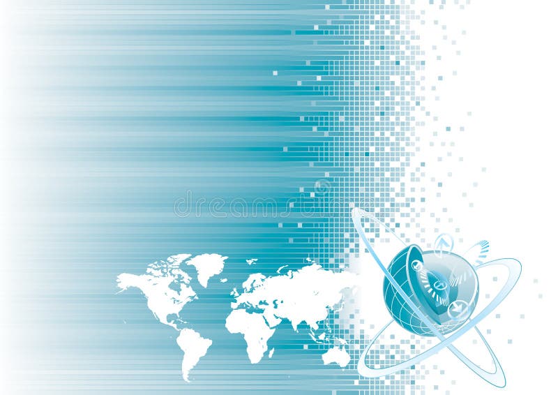 Comunicação global ilustração do vetor