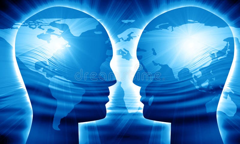 Comunicação global ilustração stock