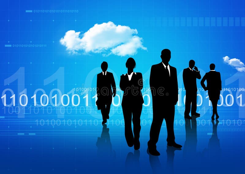 Comunicação global ilustração royalty free