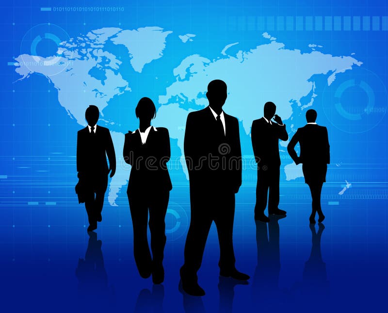 Comunicação global ilustração royalty free