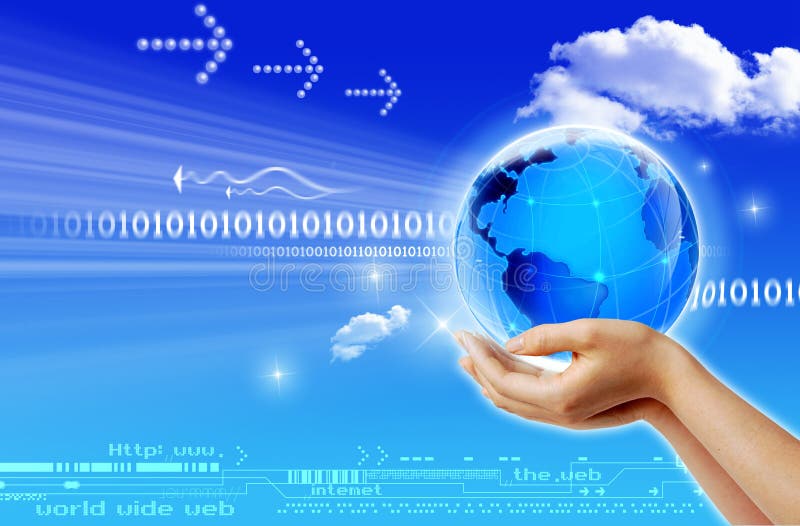 Comunicação global ilustração stock