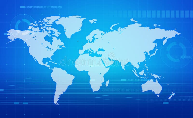 Comunicação global ilustração do vetor