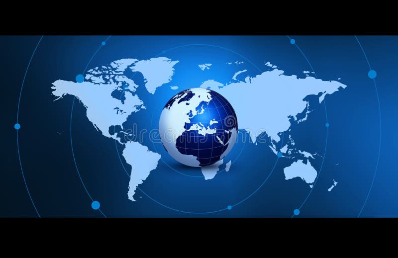 Comunicação global ilustração royalty free