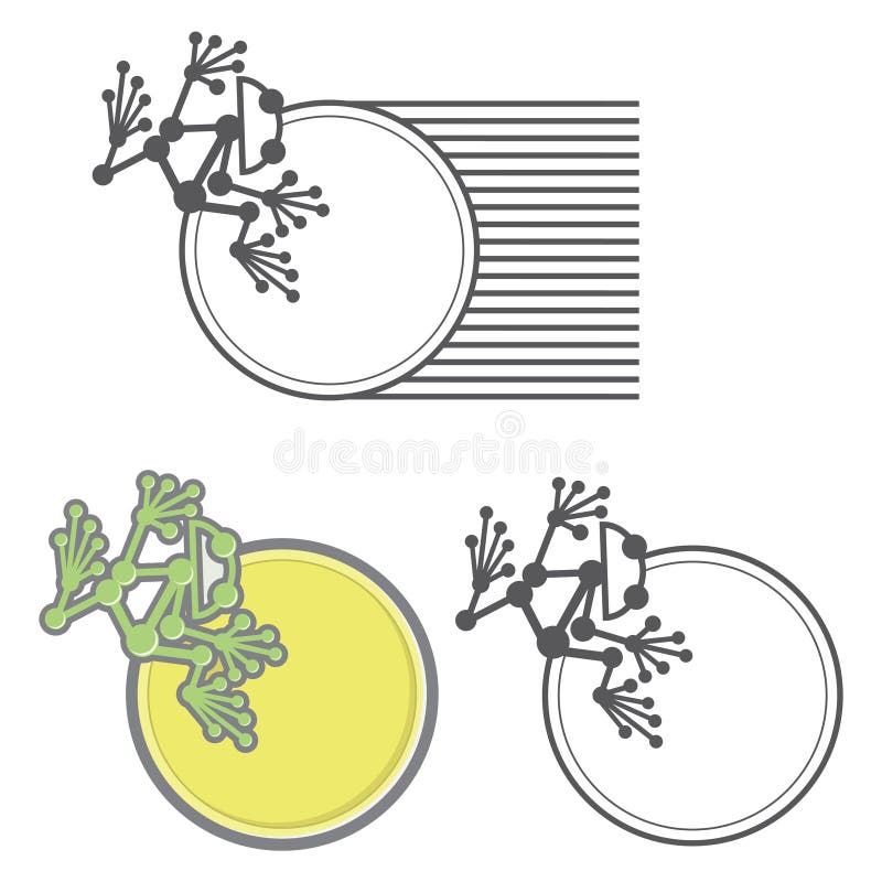 An illustration consisting of three images in the form of a frog sitting on a coin. An illustration consisting of three images in the form of a frog sitting on a coin