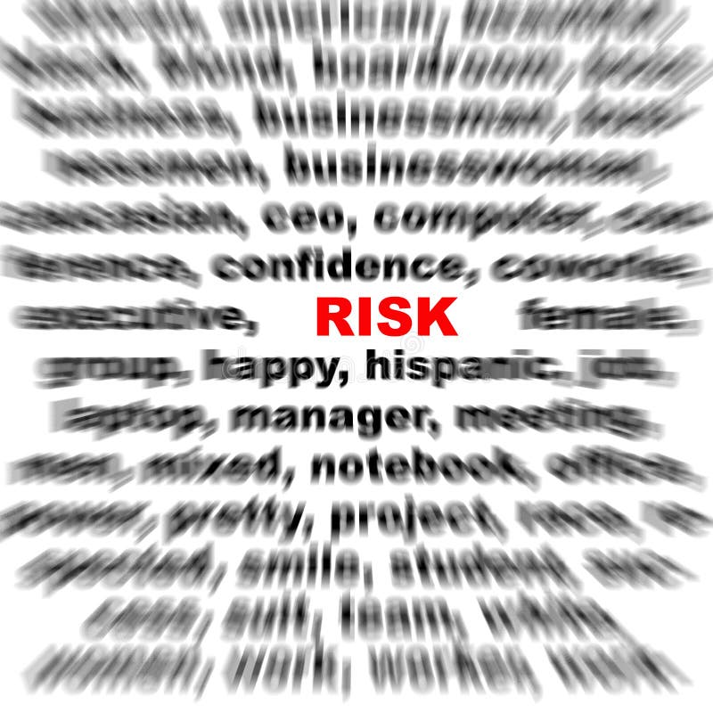 Uma imagem conceptual que representa o foco na palavra ilustração royalty free