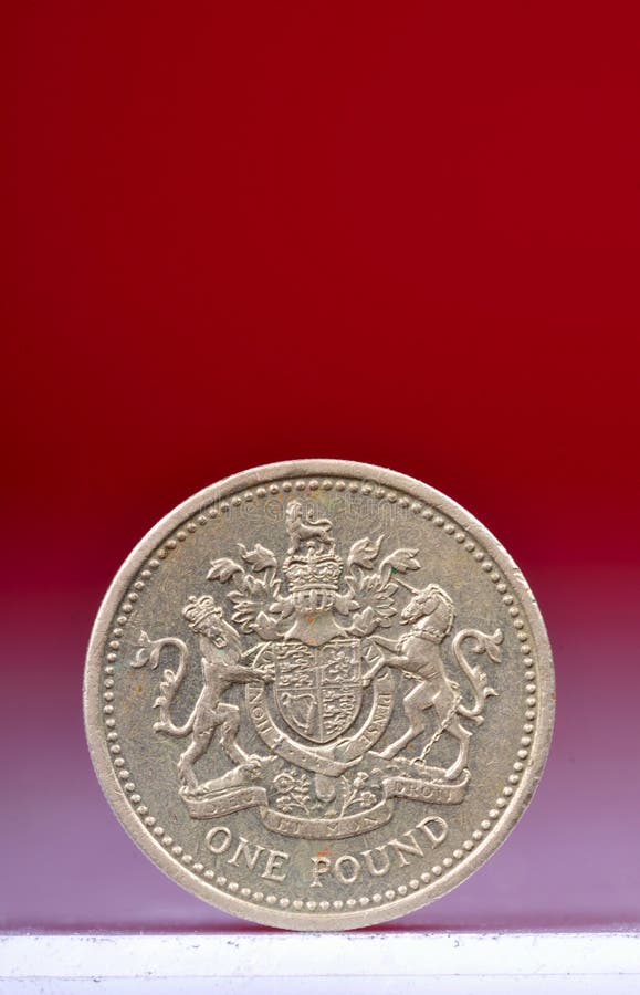 Uma moeda de libra Uma moeda de libra