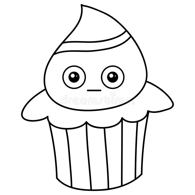 Vetores de Página De Cupcake Para Colorir Planilha Vector Educacional  Colorida Por Amostra Jogo De Pintura e mais imagens de Aprender - iStock