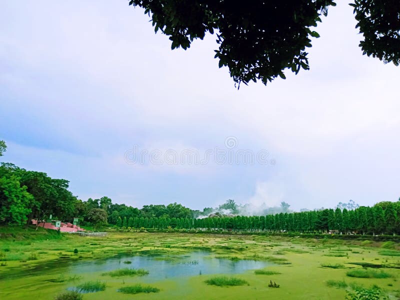Uma visão paisagística mostrando questões ambientais fotos de stock Uma visão paisagística mostrando questões ambientais fotos de stock