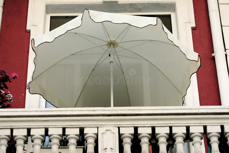 Umbrella on the balcony