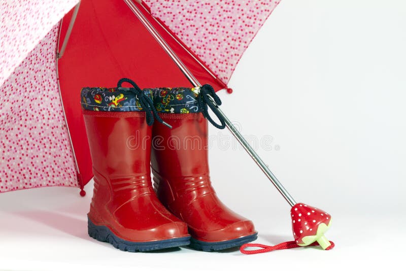 Umbrella and boots stock photo. Image of galoshes, boot 34417320