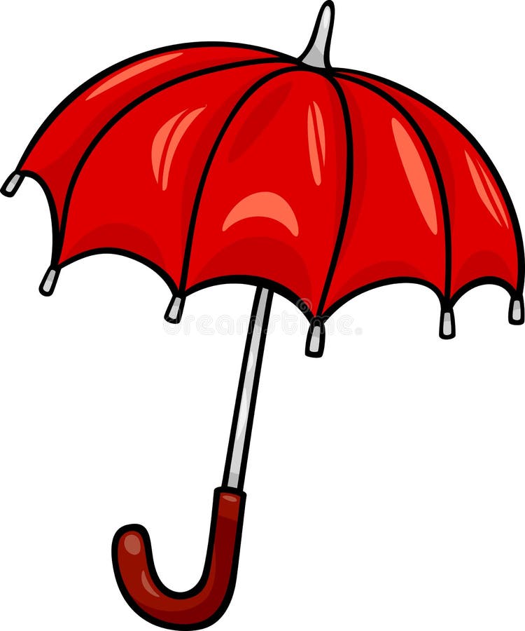 Umbrella Clip Art Cartoon Illustration Stock Vector Illustration of