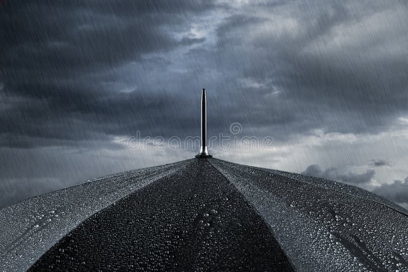 Umbrella concept stock image. Image of view, clouds, rain 43608149