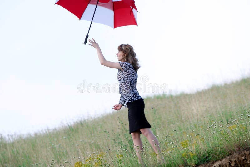 Umbrella Girl Picture. Image 5754991