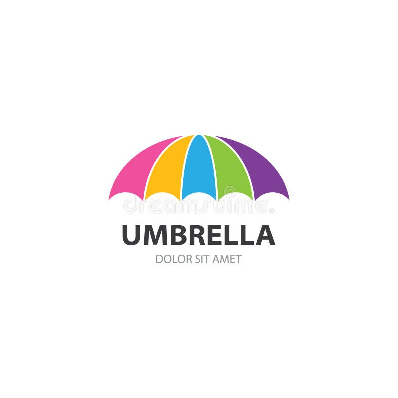 Umbrella logo concept vector illustration