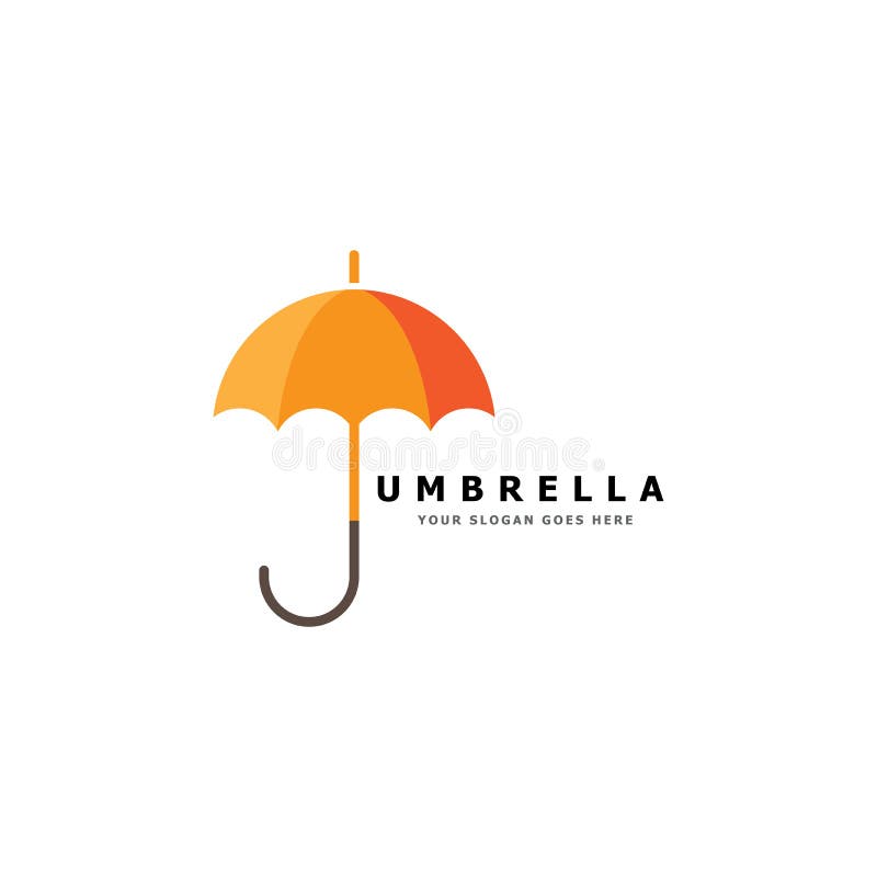 Umbrella logo design icon. stock vector. Illustration of template