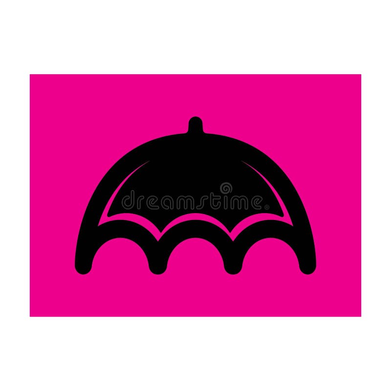 Umbrella logo design illustration vector royalty free illustration