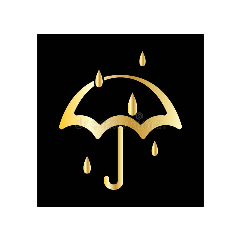 Umbrella logo design illustration vector stock illustration