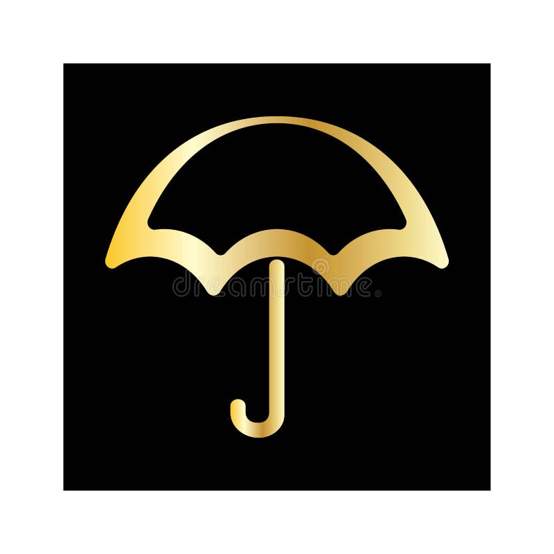 Umbrella logo design illustration vector vector illustration