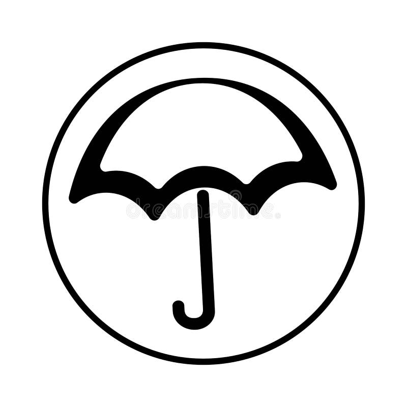 Umbrella logo design illustration vector royalty free illustration