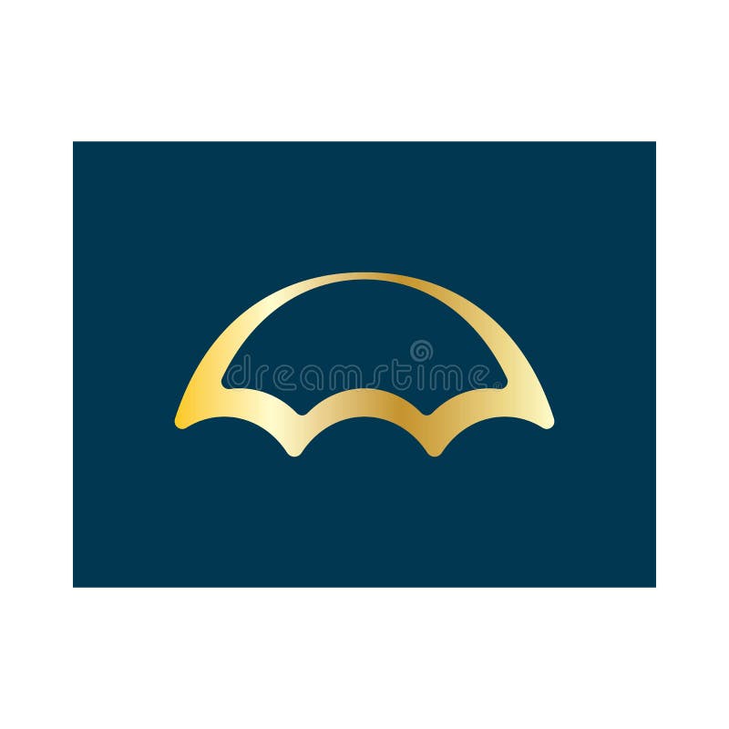 Umbrella logo design illustration vector stock illustration