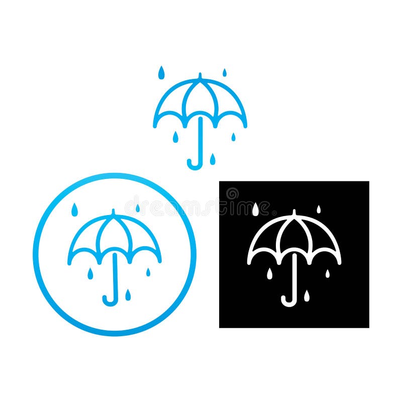 Umbrella logo design illustration vector stock illustration