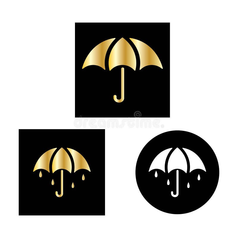 Umbrella logo design illustration vector vector illustration
