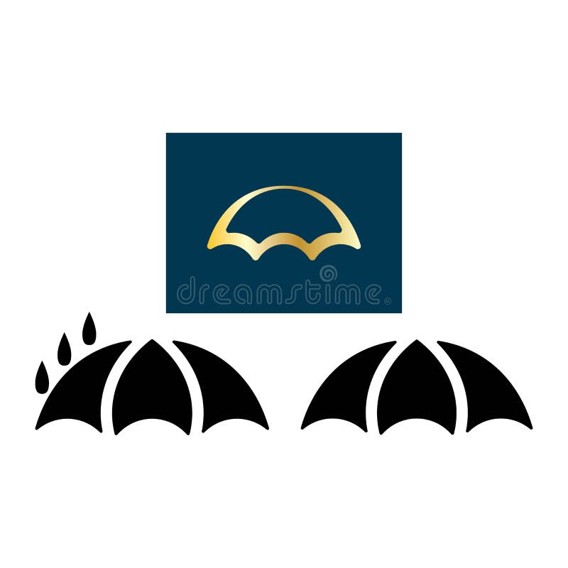 Umbrella logo design illustration vector vector illustration