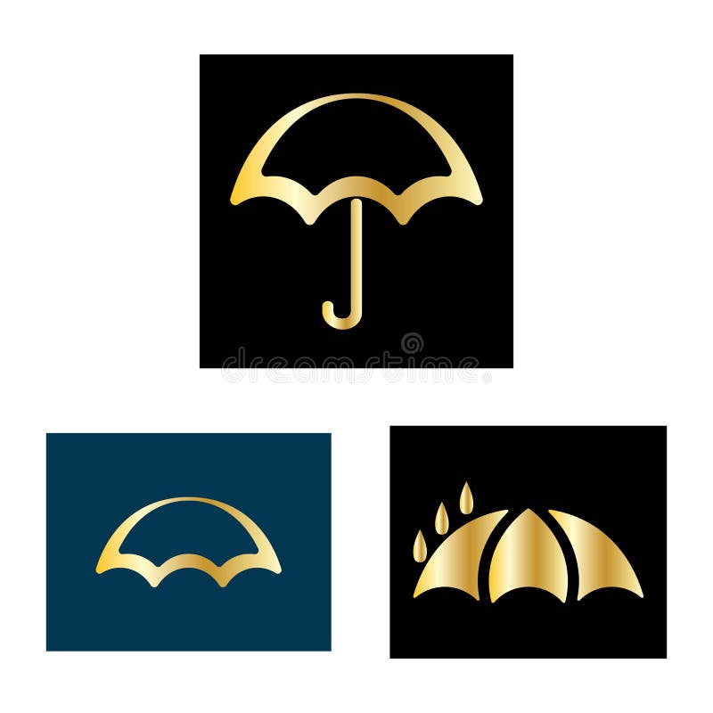 Umbrella logo design illustration vector royalty free illustration