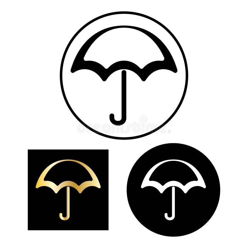 Umbrella logo design illustration vector stock illustration
