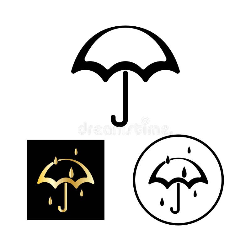 Umbrella logo design illustration vector vector illustration