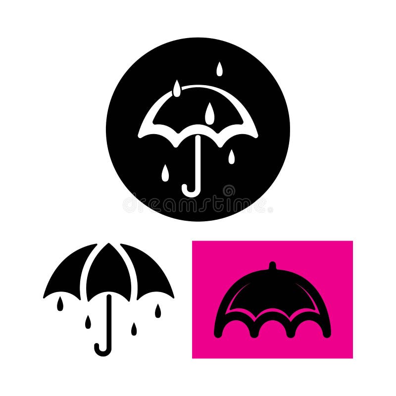 Umbrella logo design illustration vector vector illustration