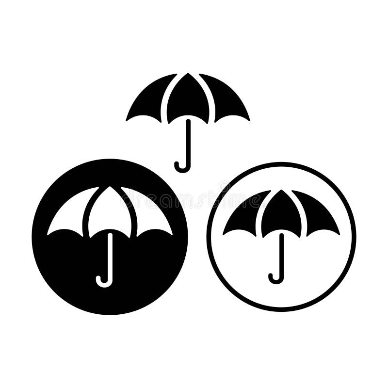 Umbrella logo design illustration vector royalty free illustration