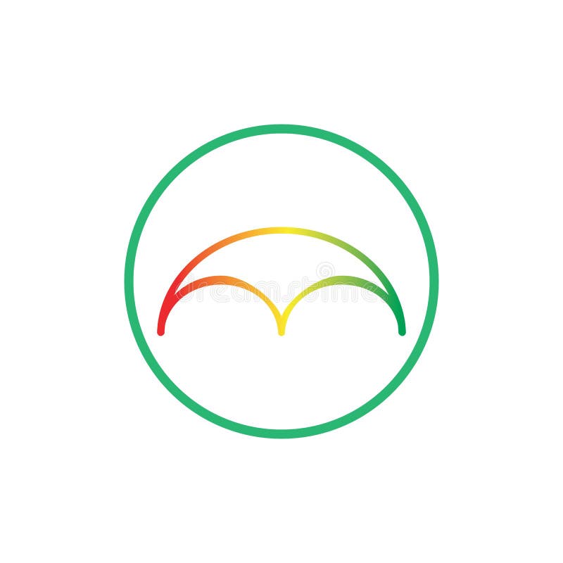 Umbrella logo design illustration vector royalty free illustration