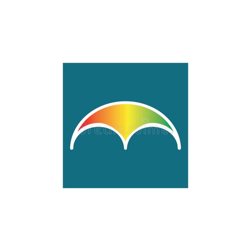 Umbrella logo design illustration vector stock illustration