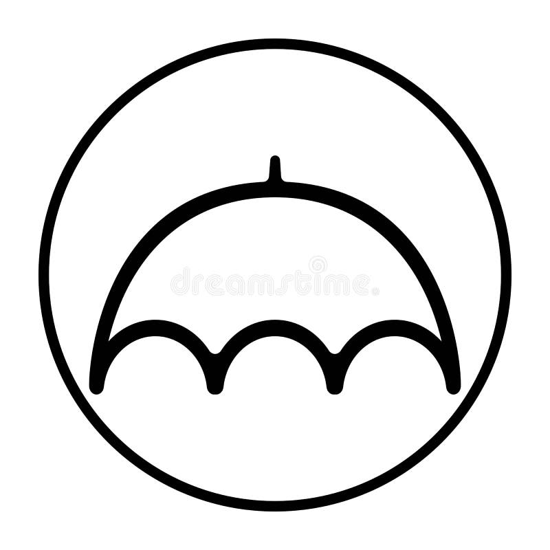 Umbrella logo design illustration vector royalty free illustration