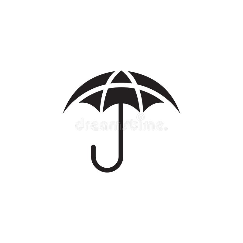 Umbrella Logo Design Vector Template Stock Vector Illustration of