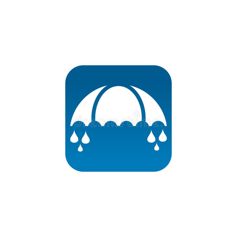 Umbrella Logo Design Vector Template Stock Vector Illustration of