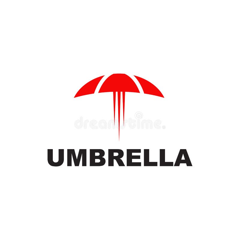 Umbrella Logo Design Vector Template Stock Vector Illustration of