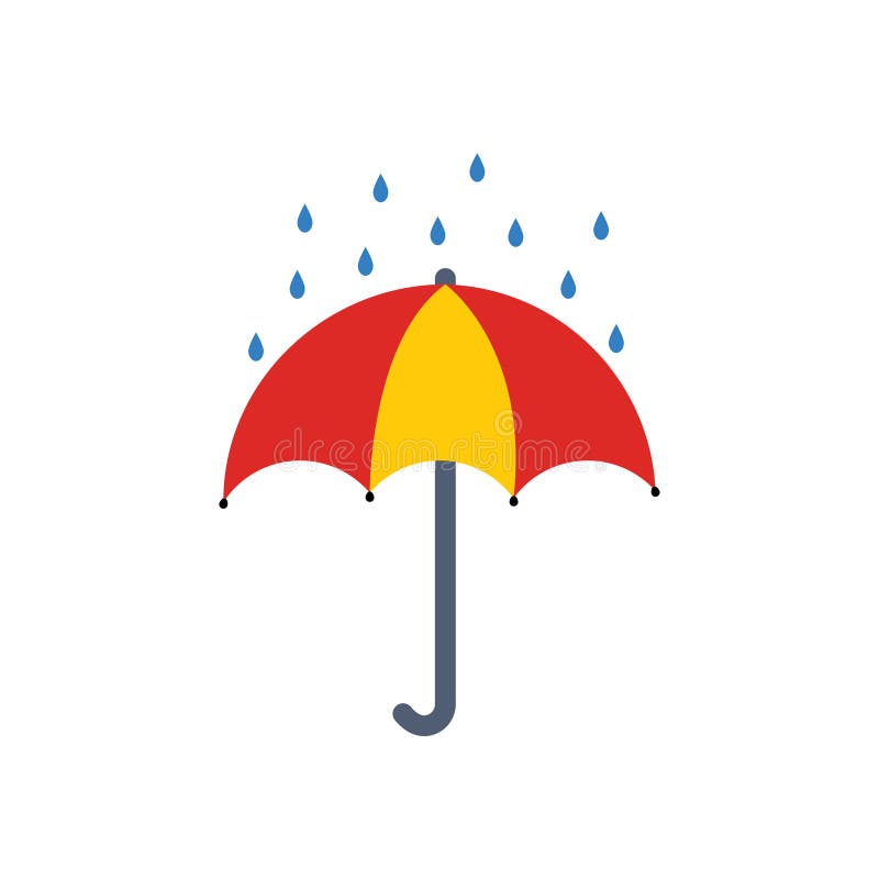 Umbrella logo icon vector illustration