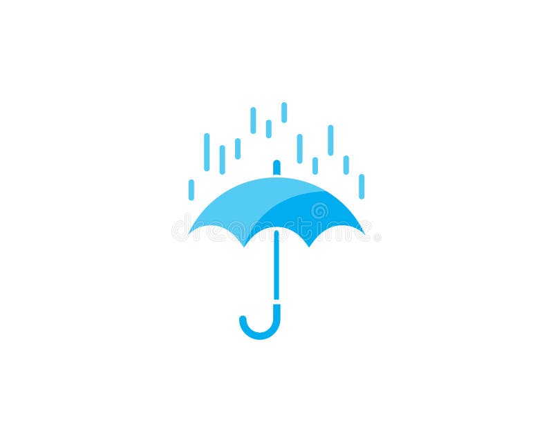Umbrella logo vector stock illustration