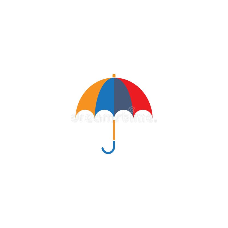 Umbrella logo vector stock vector. Illustration of flat 176411143