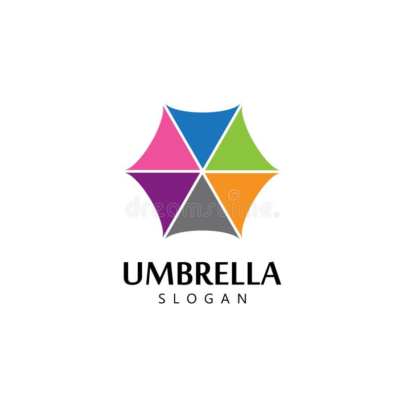 Umbrella logo concept stock vector. Illustration of logo 163369198