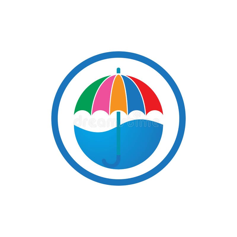 Umbrella logo vector stock vector. Illustration of logo 195027122