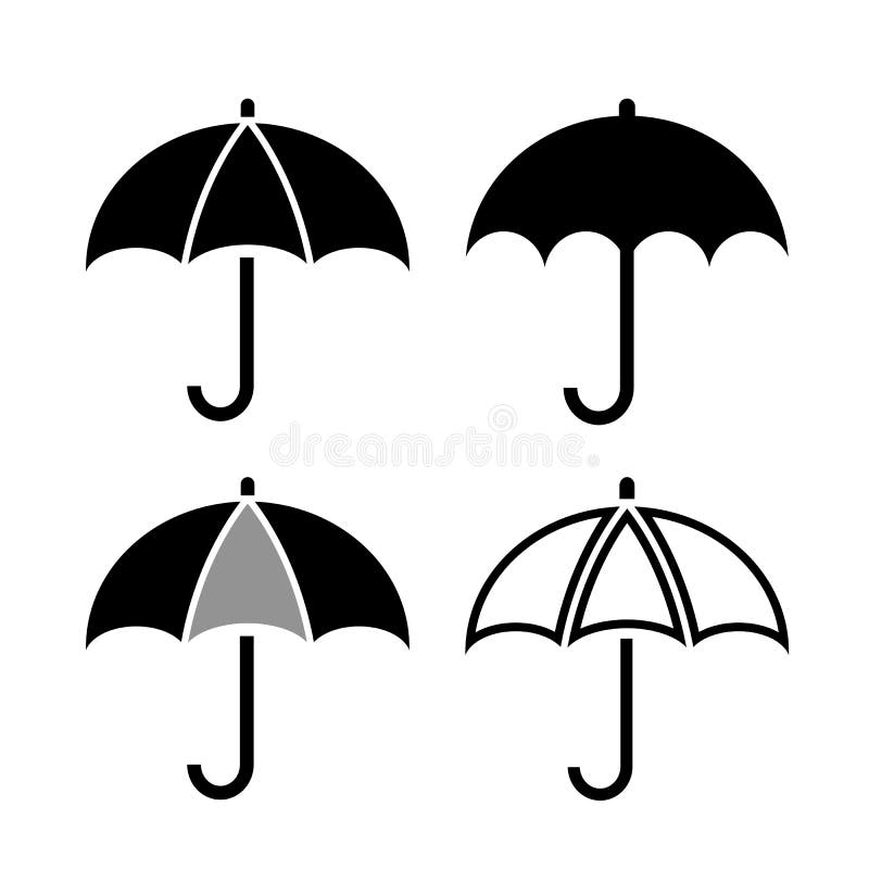 Umbrella vector icon stock vector. Illustration of drawing 79911463