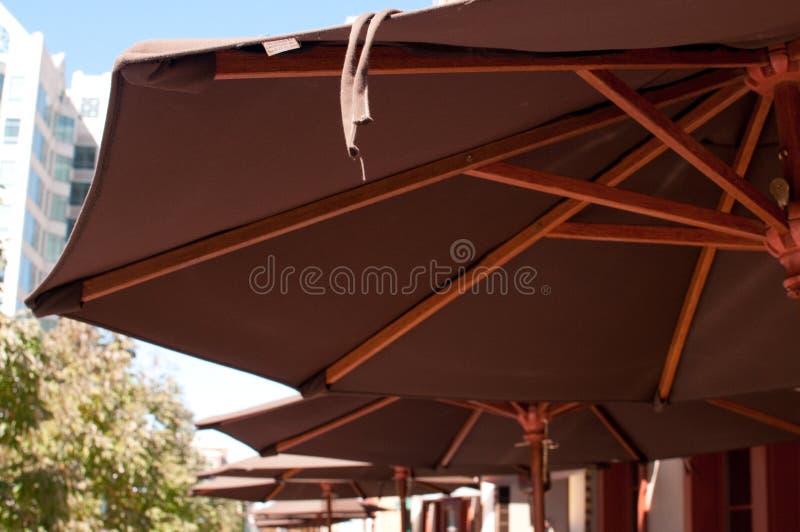 Umbrellas at Restaurant stock photo. Image of idaho, travel 11197948