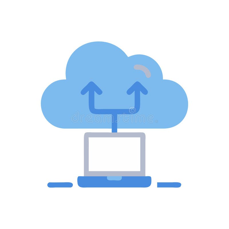 Umfassendes Cloud-Computing-Symbol stock abbildung